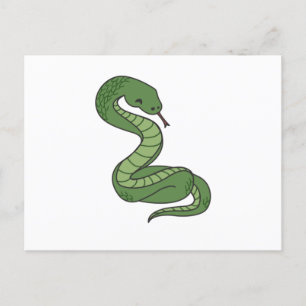 Carte Postale Serpents de reptile des serpents pour amis animaux