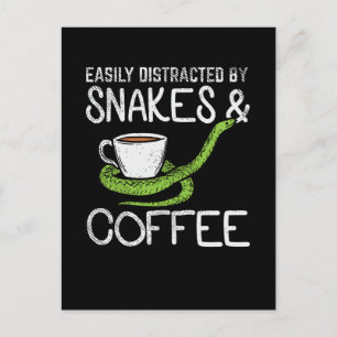 Carte Postale Serpents et café