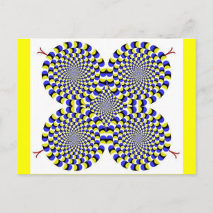 Carte Postale Serpents rotatifs
