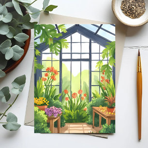 Carte Postale Serre luxuriante   Jardin botanique floral