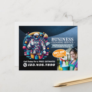 Carte Postale Service de nettoyage de maison moderne ménage