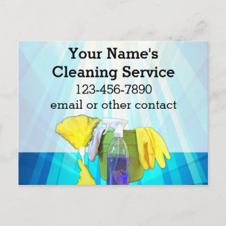 Carte Postale Service de nettoyage personnalisé des rayons dynam