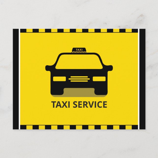 Carte Postale Service de taxi (Devant)