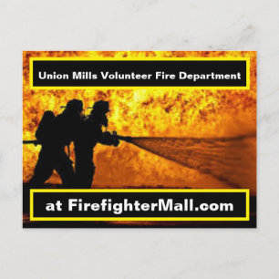 Carte Postale Service d'incendie volontaire de Union Mills