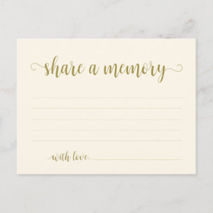Carte Postale Service funéraire, or classique, Partager une cart
