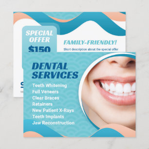 Carte Postale Services dentaires avec offre spéciale