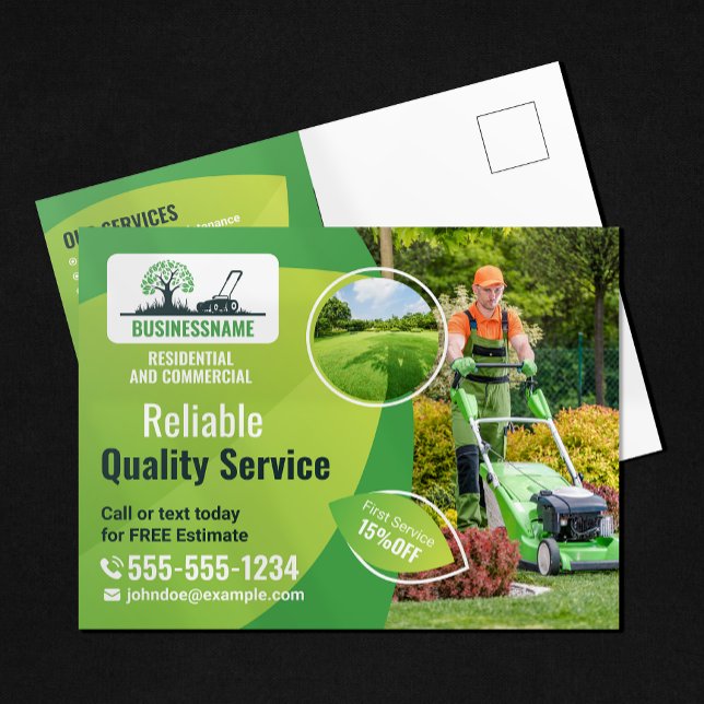 Carte Postale Services modernes de jardinage (Créateur téléchargé)