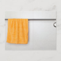 Serviette en microfibre orange