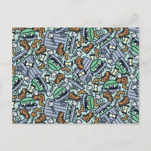 Carte Postale Sesame Sesame   Modèle d'Oscar le Grouch