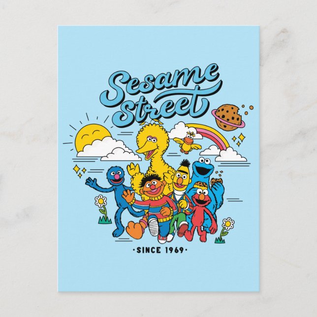 Carte Postale Sesame Street | Amis depuis 1969 (Devant)