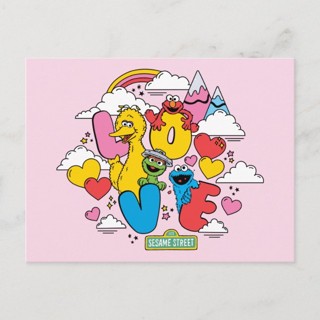 Carte Postale Sesame Street | Amour (Devant)