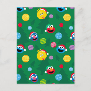 Carte Postale Sesame Street Christmas Tree Motif