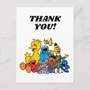 Carte Postale Sesame Street Pals Anniversaire Merci