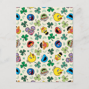 Carte Postale Sesame Street St. Patrick's Day Motif