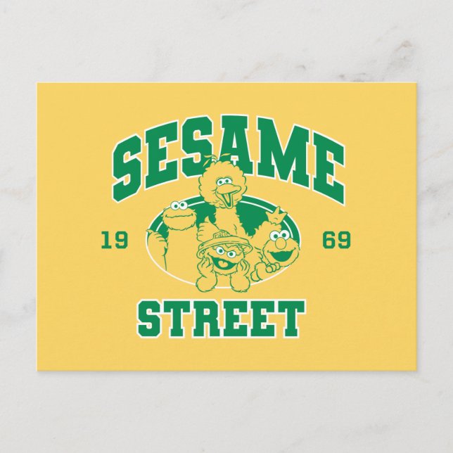 Carte Postale Sesame Street | Vintage 1969 (Devant)