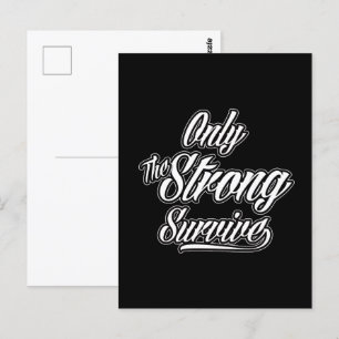 Carte Postale Seul Le Fort Survit L'Inspiration Motivationnelle