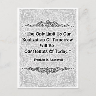 Carte Postale Seule limite - Citation positive