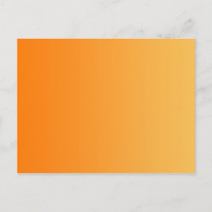 Carte Postale SEULEMENT dégradés de COULEUR - orange