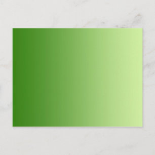 Carte Postale SEULEMENT dégradés de COULEUR - vert