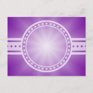 Carte Postale SEULEMENT dégradés de COULEUR - violet étoile