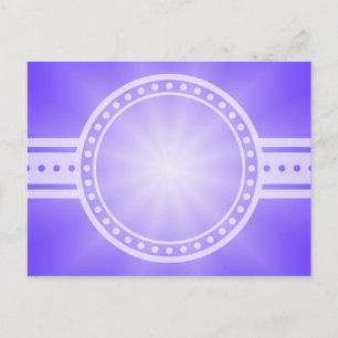 Carte Postale SEULEMENT dégradés de COULEUR - violet Star