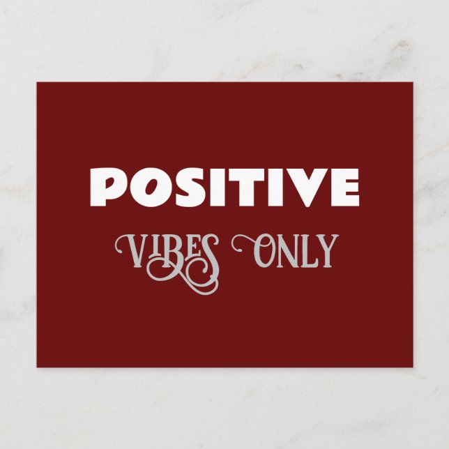 Carte Postale Seules les ondes positives (Devant)
