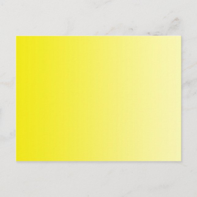 Carte Postale SEULS gradients de COULEUR - citron (Devant)