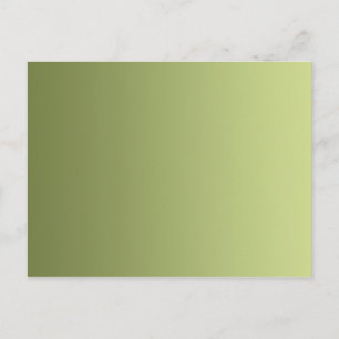 Carte Postale SEULS gradients de COULEUR - vert olive