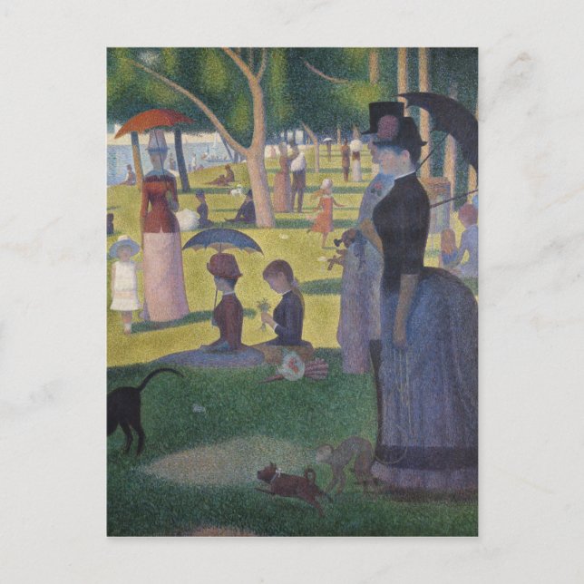 Carte Postale Seurat Dimanche Après-Midi La Grande Jatte (Devant)