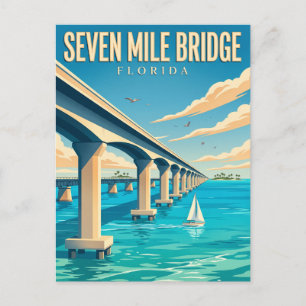 Carte Postale Seven Mile Bridge Floride