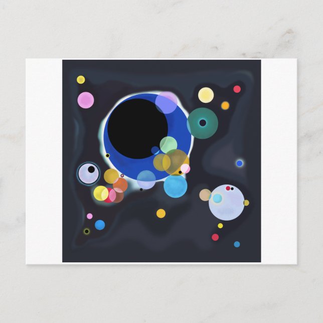 Carte Postale Several Circles, Vassily Kandinsky in digital (Devant)