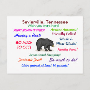 Carte Postale Sevierville, Tennessee