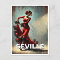 Séville Espagne Danseur de flamenco en rouge