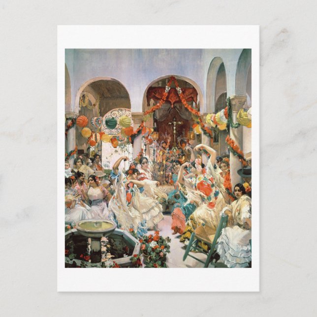 Carte Postale Séville (huile sur toile) (Devant)