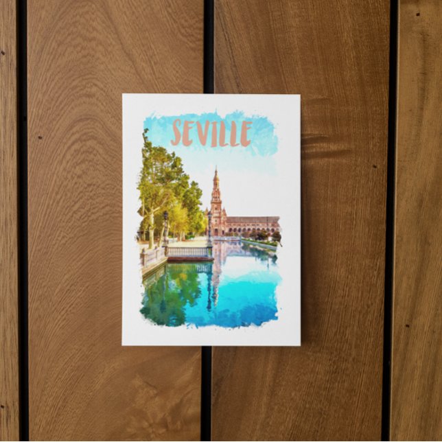 Carte Postale Séville vintage Espagne Andalousie (sevilla spain postcard)