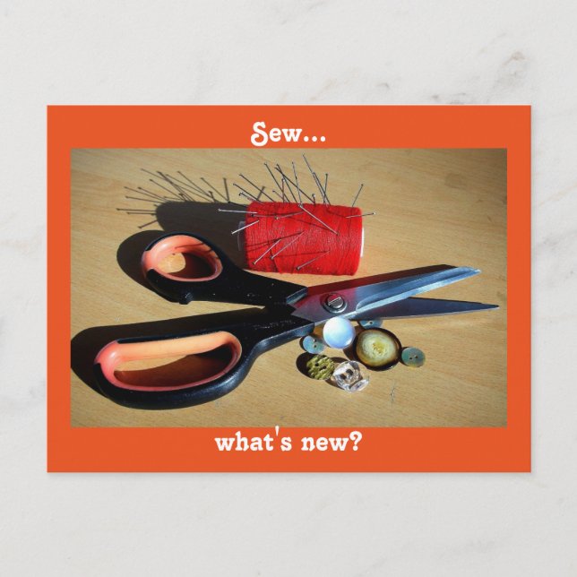 Carte Postale Sew...What's New (Devant)