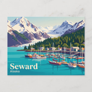 Carte Postale Seward, Alaska États-Unis