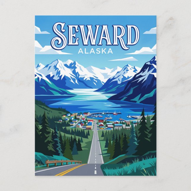 Carte Postale Seward États-Unis (Devant)