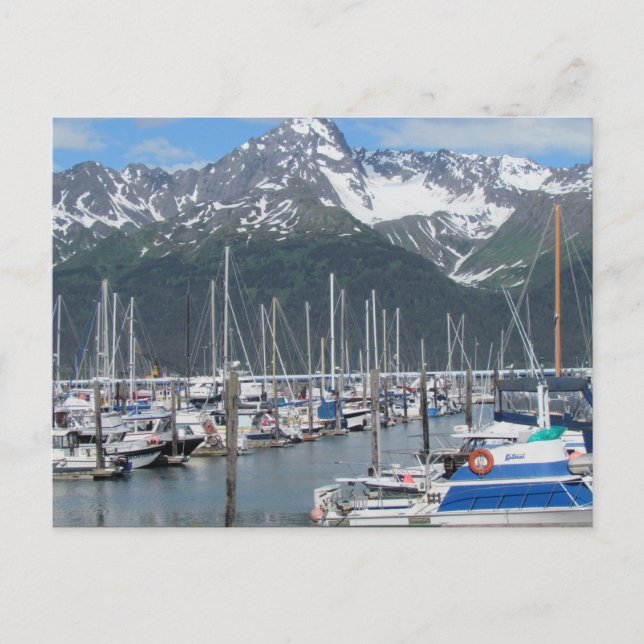 Carte Postale Seward Harbor, Alaska (Devant)