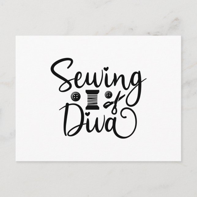 Carte Postale Sewing (Devant)