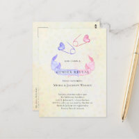 Sexe Révéler rose bleu épine Baby shower Invitatio
