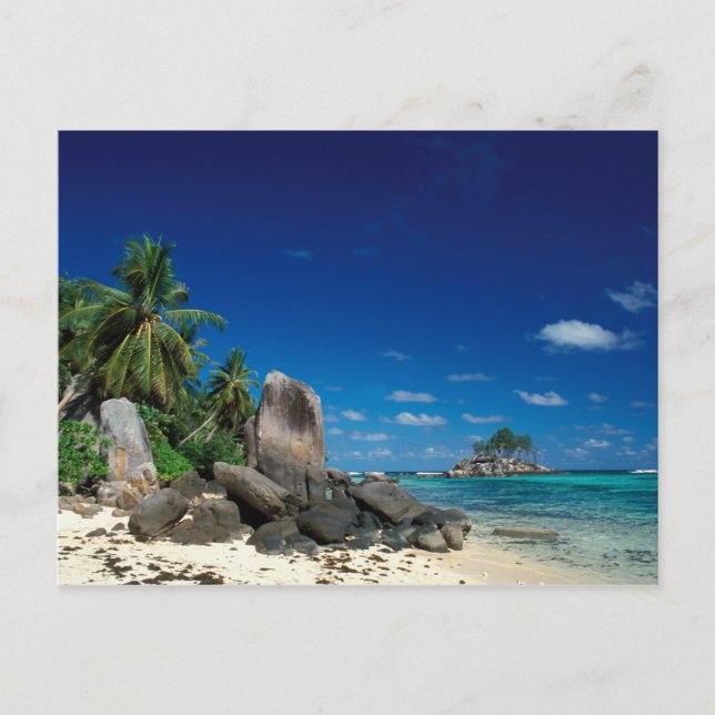 Carte Postale Seychelles, île de Mahe, plage d'Anse Royale. (Devant)