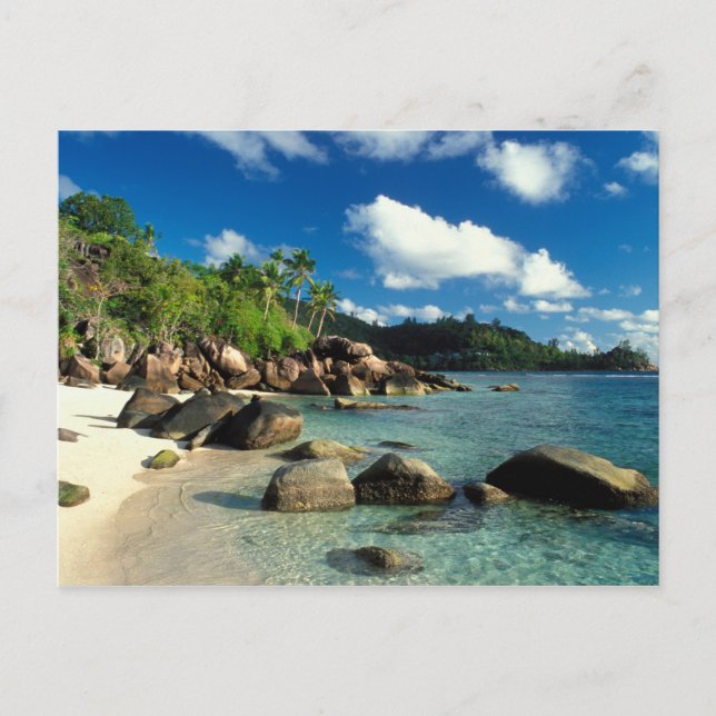 Carte Postale Seychelles, île de Mahe, plage d'Anse Royale. 3 (Devant)