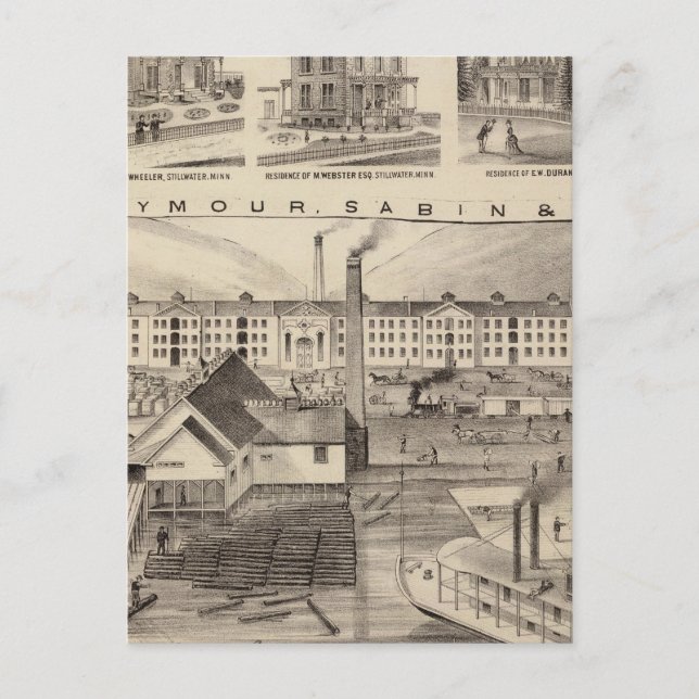 Carte Postale Seymour, comté de Sabinand, Minnesota (Devant)