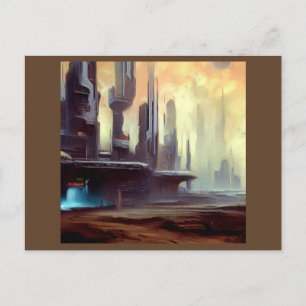 Carte Postale SF City sur une planète étrange 2