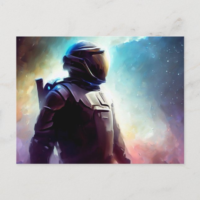 Carte Postale SF Space Hero 3 (Devant)