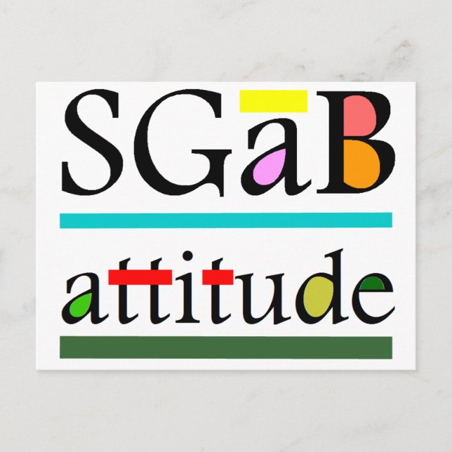 Carte Postale Sgab attitude (Devant)