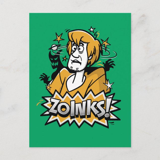 Carte Postale Shaggy "Zoinks !" Graphic halftone (Devant)