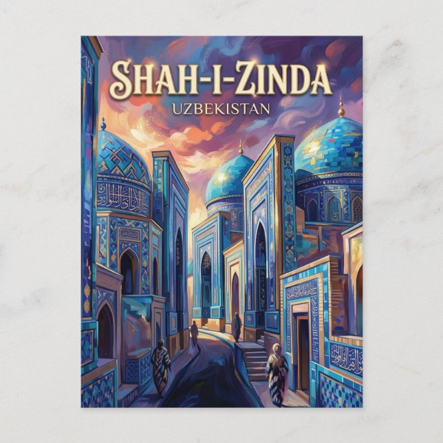 Carte Postale Shah-i-Zinda Ouzbékistan (Devant)