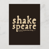 Shakespeare - c'est une chose élisabéthaine